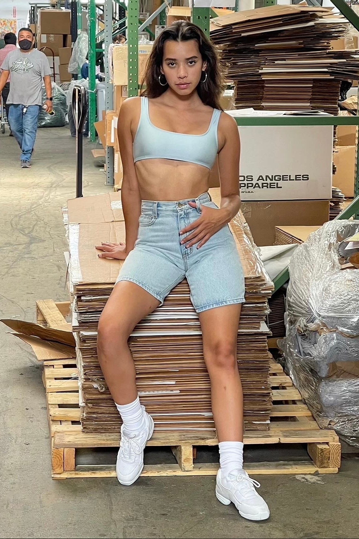 RDNW06 - Denim Mid-Length Short